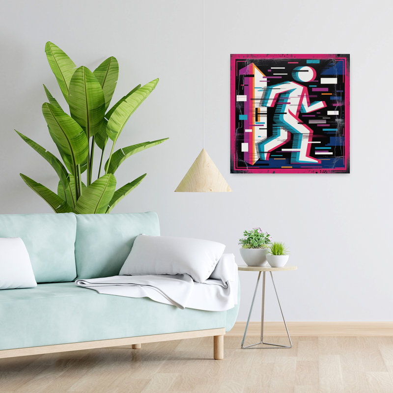 Art contemporain, art contemporain abstrait, H 24 po x l 24 po
