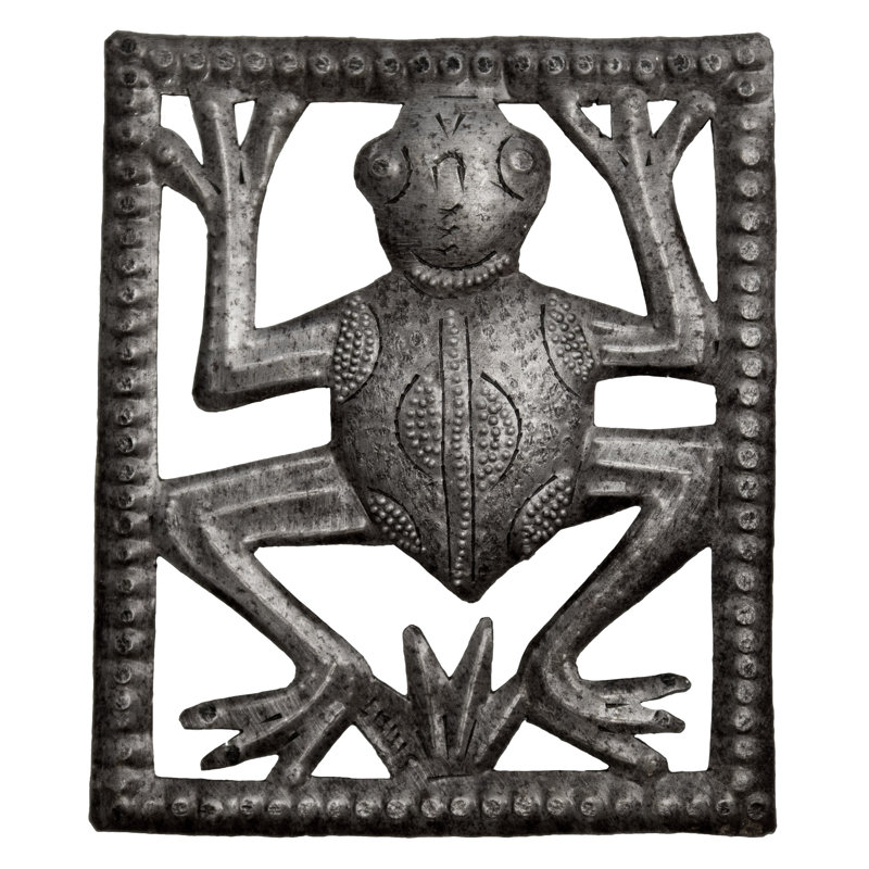 Décoration murale rectangulaire grenouille