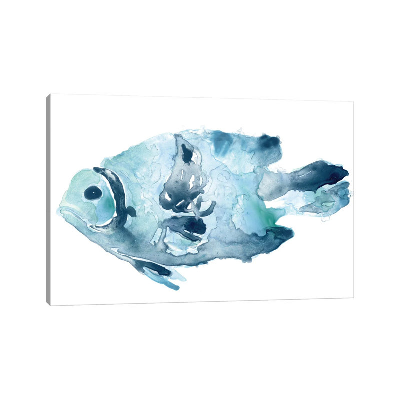 Blue Ocean Fish II, H 12 po x l 18 po x 1,5 po