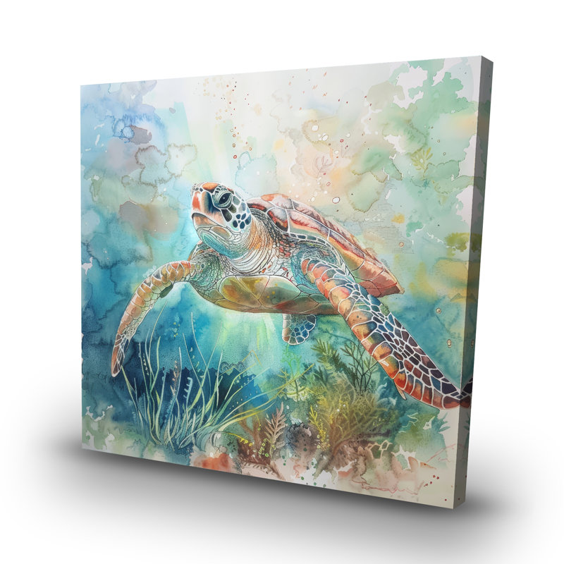 Turtle - 32"x32" art on canvas