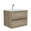 Meuble-lavabo mural en chêne brut et chêne brut Gloria avec lavabo intégré en céramique avec trop-plein 24 po Gloria-123654656-123654655