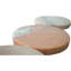 Ensemble de 4 sous-verres ronds en marbre rose 