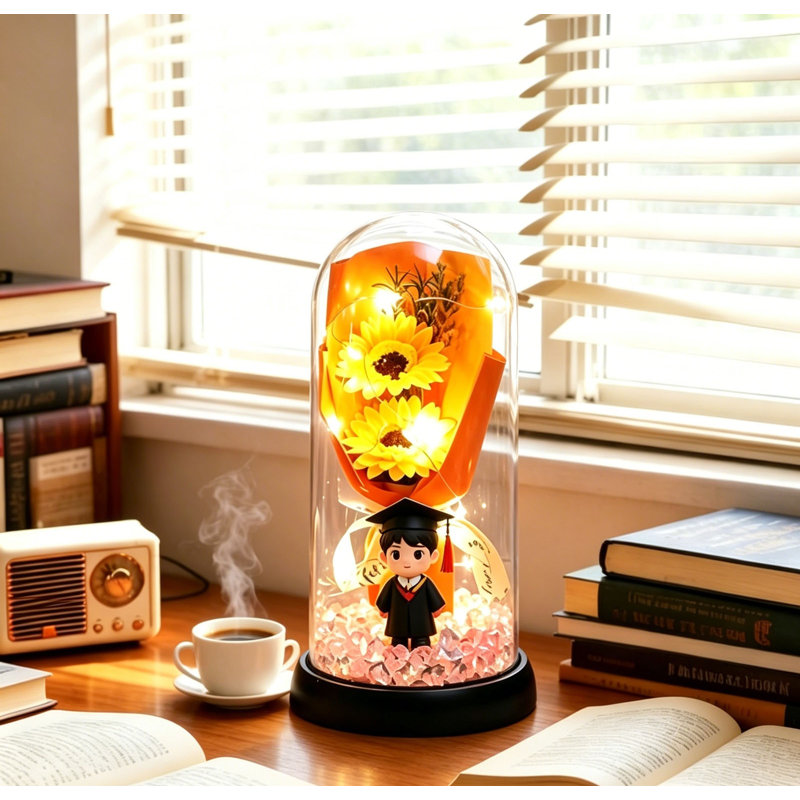 Night Light Glowing Artificial Flower Night Light, A