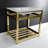 Kingston Brass Quadras 31-Inch Ceramic Console Sink with Steel Base and Shelf-49619310-49610549