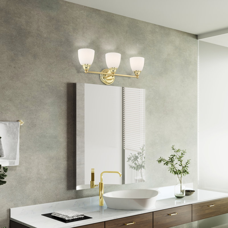Mayday 3 - Light Dimmable Vanity Light, Polished Brass