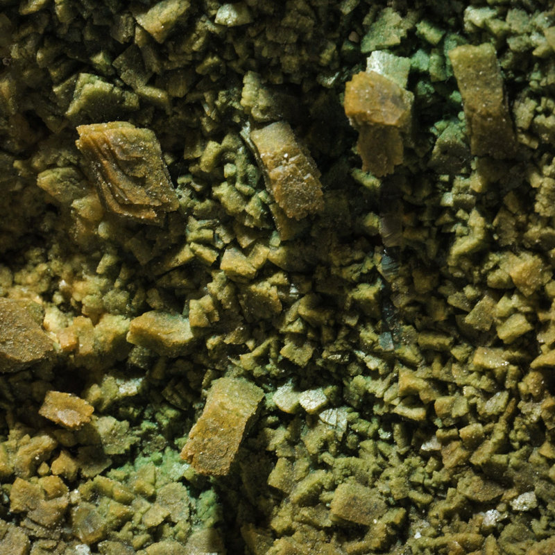 Céladonite incluse Heulandite d'Aurangabad, Maharashtra, Inde