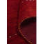 Tapis rouge tribal de style Gabbeh 7 x 10 avec motifs géométriques complexes