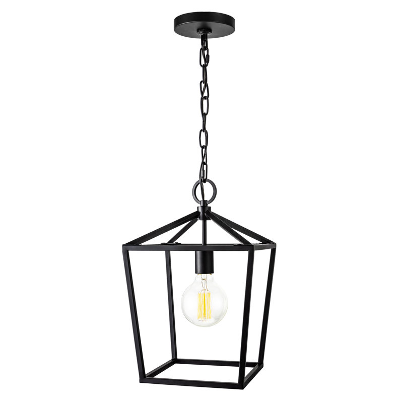 Luminaire suspendu lanterne 1 lumière Halle