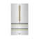 ZLINE 36" Autograph Edition 22.5 cu. ft Freestanding French Door Refrigerator with Ice Maker in Fingerprint