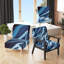 Magnifique fauteuil d'appoint et fauteuil rembourré en forme de V abstrait