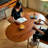 Chestnut colour Oval Solid Wood Dining table