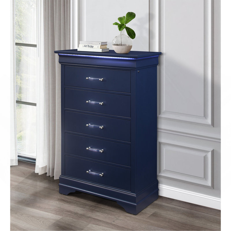 COFFRET BLEU CHARLSTON AVEC DEL, Bleu