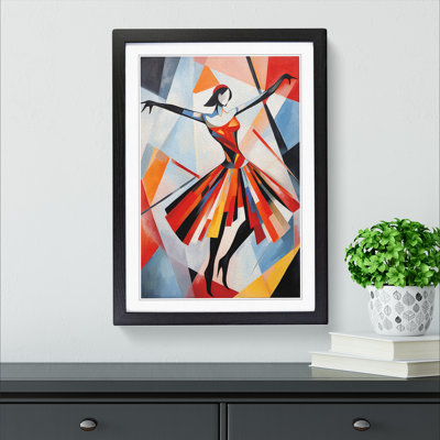 Ballet Dancer Constructivism - Framed Print