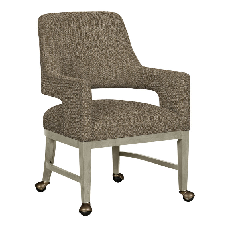 Chaise avec accoudoirs Josie Grande, Polypropylène / oléfine 9508 noisette, Amande chamois