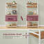 Kitchen Storage Rack With Power Outlet, Coffee Bar, Baker's Rack, With Metal Wire Panel,For Microwave, Steel Frame-1442411294-1442411298