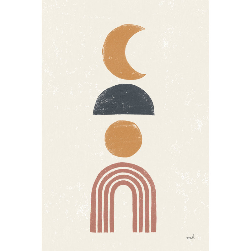 «Minimalist Boho I» par Moira Hershey, impression sur toile tendue, H 18 po x l 12 po