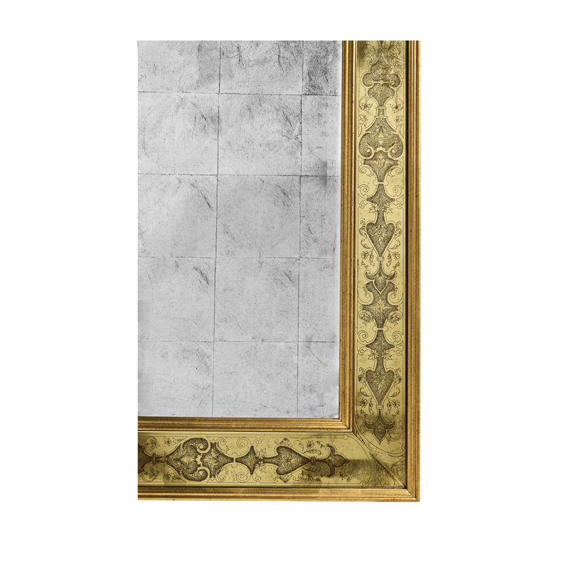 Miroir de plancher doré Adeline