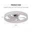 Ventilateur de plafond avec lumières DEL à intensité variable