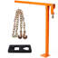 Extracteur de poteau en T 36 po Extracteur de poteau de clôture robuste avec chaîne de levage de 47 po et plaque d'extraction en T, couleur orange