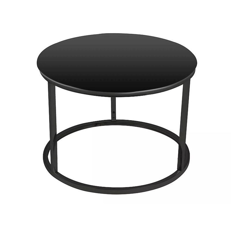 Arien Frame Coffee Table, 45cm H x 80cm W x 80cm  D, Black