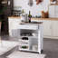 Adely Solid Wood Top Kitchen Cart