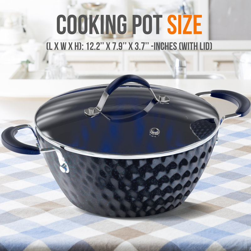 Nutrichf 3,6 pintes Cocotte en aluminium antiadhésive