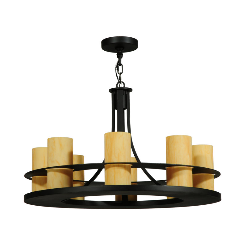 Greenbriar Oak 8 - Light Chandelier