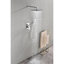 Douche à effet pluie en laiton blanc - Robinet de luxe avec fonction murale facile à nettoyer