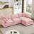 3-Seater Comfy Cloud Couches with Movable Ottoman-1405754267