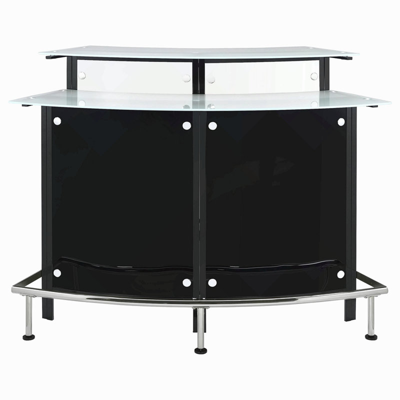 Armoire à vin avec bar courbé