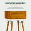 Table de chevet et table d'appoint en bois massif