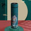 Bouteille d'eau isotherme isotherme de voyage, thé, thermos, crépine amovible et température avec motif de chanteur d'opéra chinois - 16,9 oz liq. (Bleu sarcelle)
