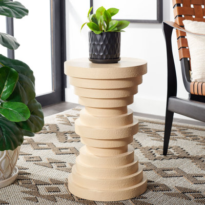 Sanisha 18.5" W Manufactured Wood Round End Table