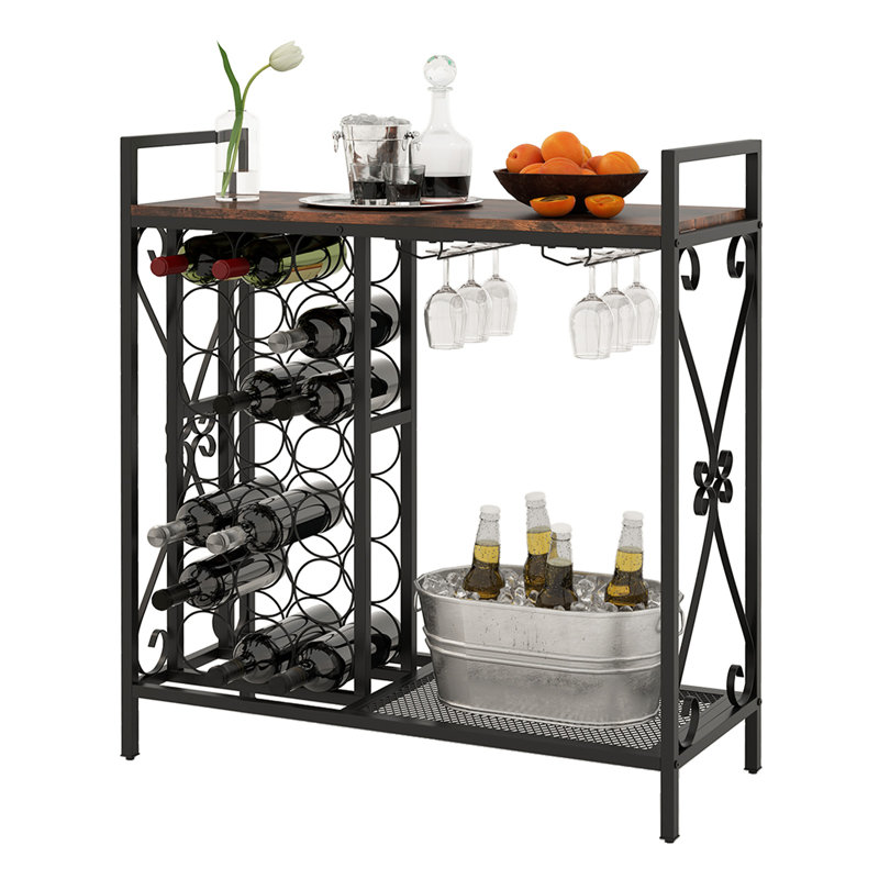 Wine Bottle & Glass Rack