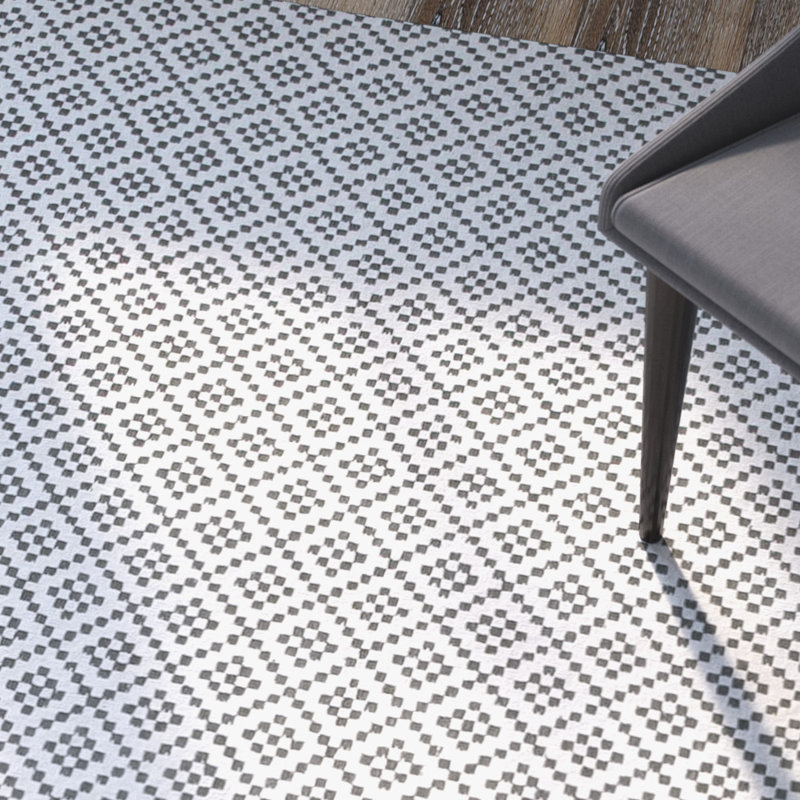 Kara Cotton Geometric Indoor Rug, Rectangle 9' x 12'