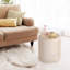 Ensemble de 2 tabourets de pieds ronds avec commode en velours pour table d'appoint rembourrée moderne-598828235