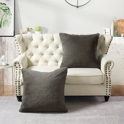 Housse de coussin lourd en fausse fourrure