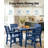All-Weather Outdoor Dining Sets - Rust-Resistant Modern Outdoor Dining Sets For Backyard Garden Deck Poolside 4-Table 8-Chairs-126708469