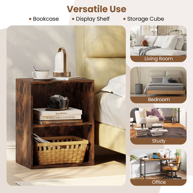 53.5cm H x 42cm W Bookcase, Brown