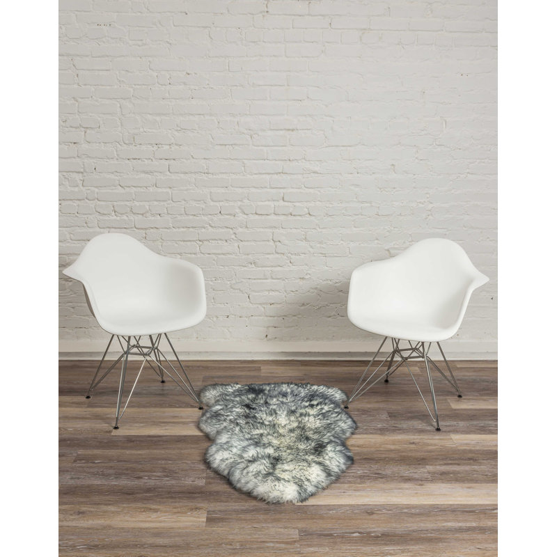 Tapis en peau de mouton fait à la main Izola
