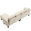 Canapé modulaire beige avec rangement - 4 rangements modernes pour le salon,-5032715