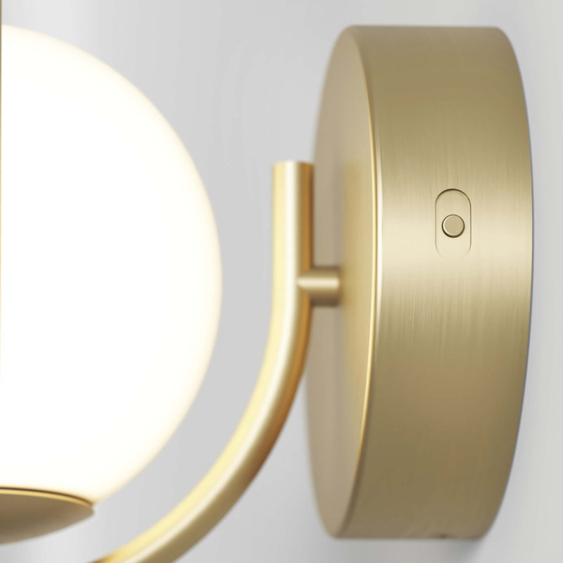 Alaynia LED Armed Sconce, Gold