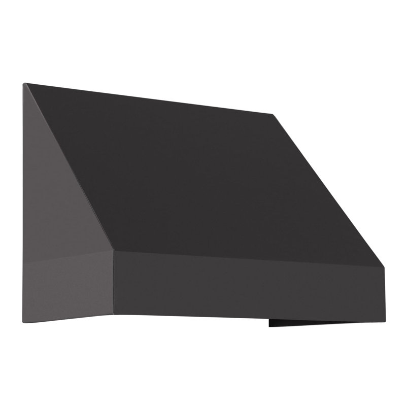 Auvent fixe en tissu acrylique New Yorker Awntech, H 31 po x l 52,5 po x P 24 po, Noir