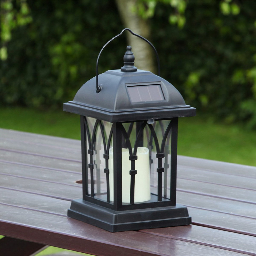 Collesse Black 27Cm H Solar Powered Integrated LED Outdoor Lantern