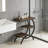 Industrial-chic 3-tier C-shaped End Table