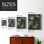Reproduction florale rétro, impression encadrée CCLIV - bois massif-112351982-112351981