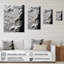 Décoration murale en marbre blanc et noir Tranquility Unleashed III-892250443-892250442