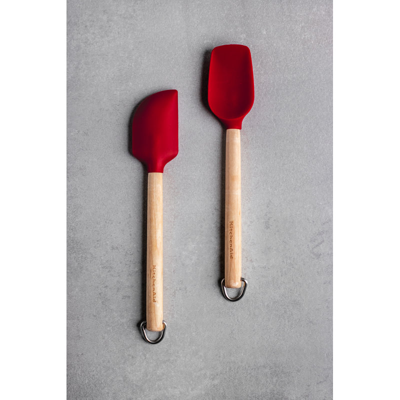 2 Piece Birch Wood Spatula Set