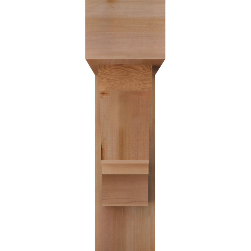 Support à blocs l 7 1/2 po x P 28 po x H 28 po avec renfort en cèdre rouge de l'Ouest, 28 po x 28 po