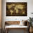 Dark Wood World Map Canvas Print-1415451088